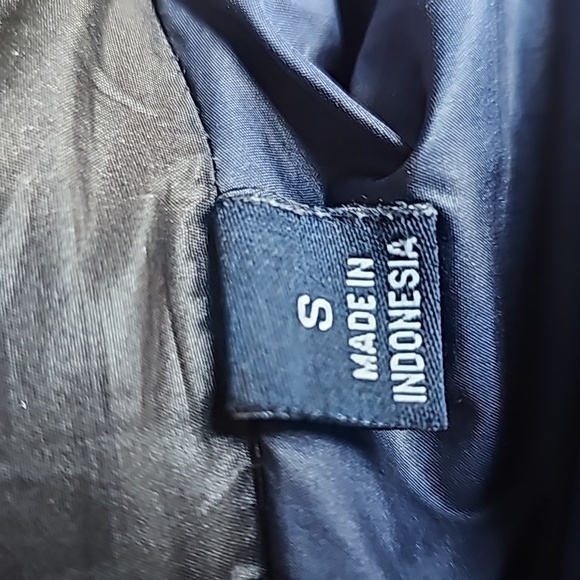 Tommy Hilfiger Black Winter Coat Faux Fur Trim Hood Women's Size Small - Picture 14 of 16